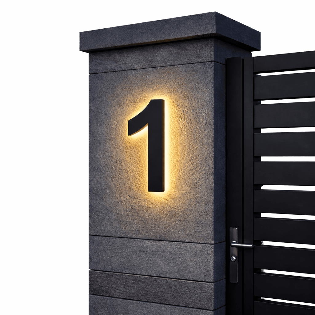 ADDRGLOW – Numeri civici LED personalizzabili per case moderne