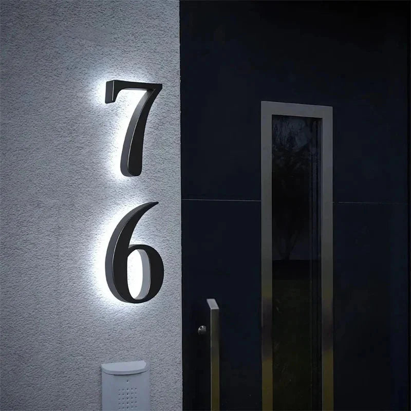 ADDRGLOW – Numeri civici LED personalizzabili per case moderne