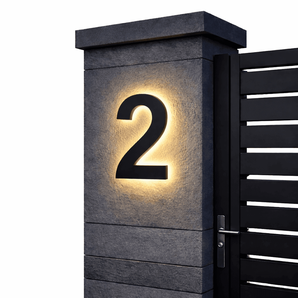 ADDRGLOW – Numeri civici LED personalizzabili per case moderne