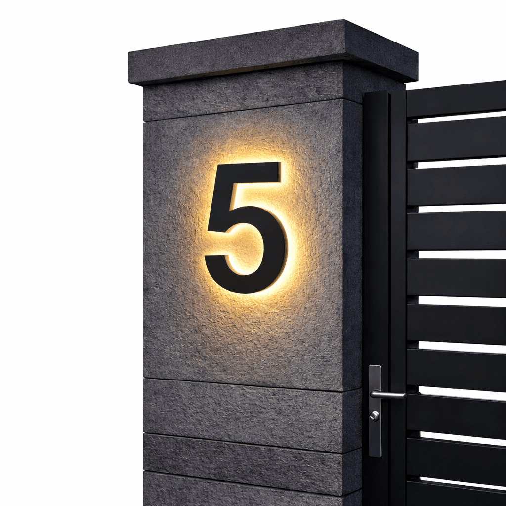 ADDRGLOW – Numeri civici LED personalizzabili per case moderne