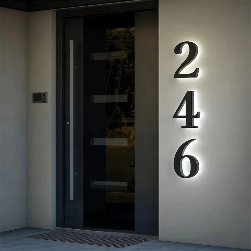ADDRGLOW – Numeri civici LED personalizzabili per case moderne