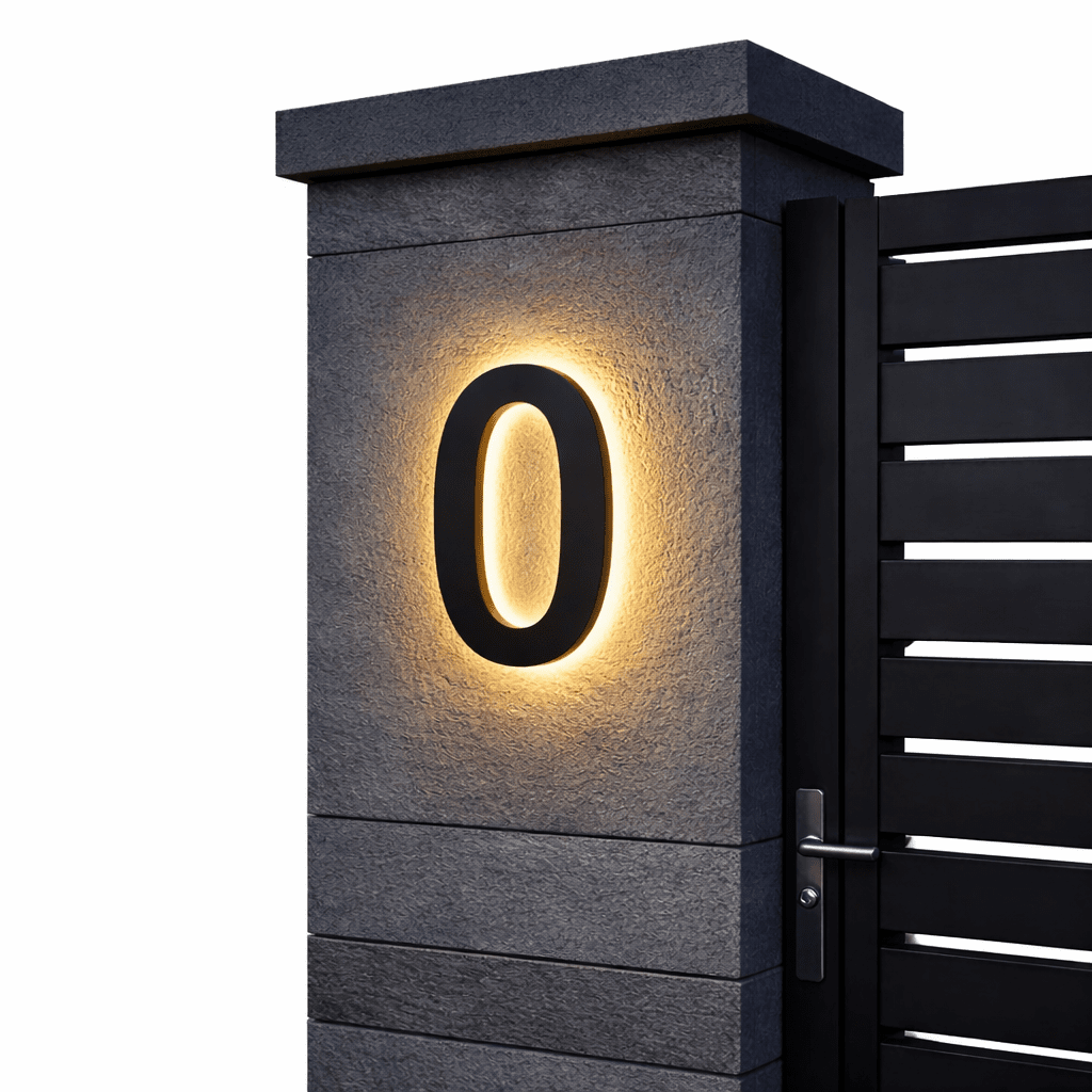 ADDRGLOW – Numeri civici LED personalizzabili per case moderne