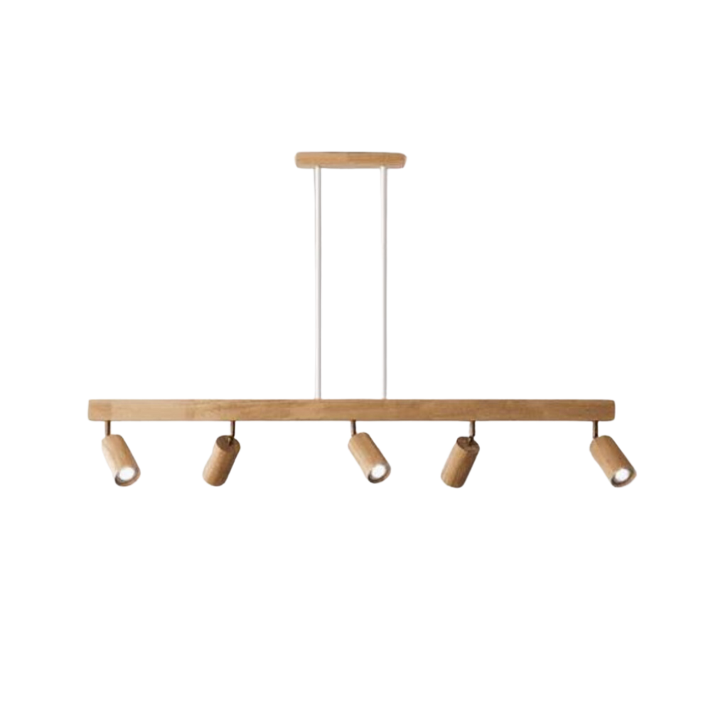 Faretto da soffitto in legno EcoLux regolabile con lampadina LED inclusa