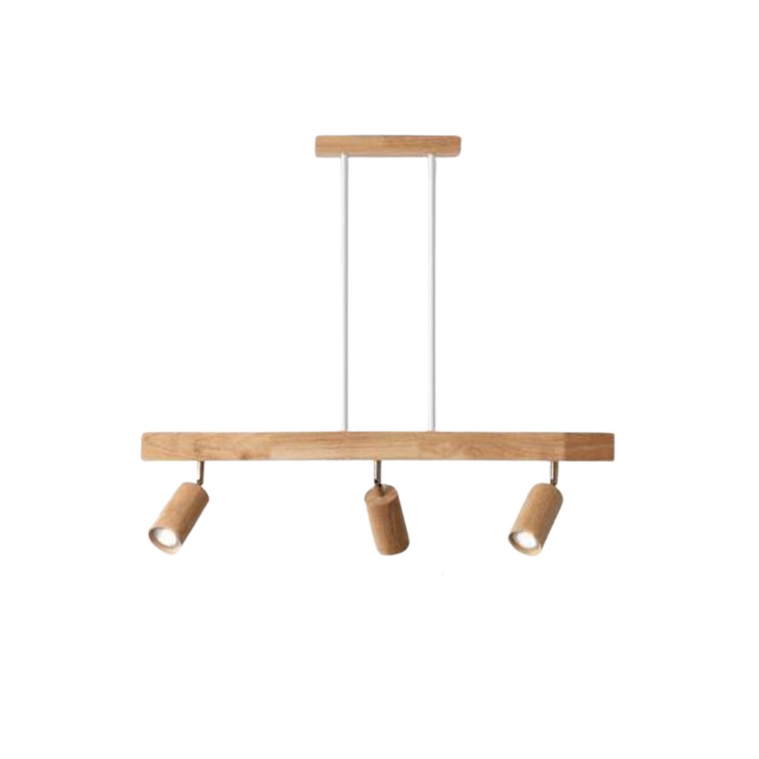Faretto da soffitto in legno EcoLux regolabile con lampadina LED inclusa