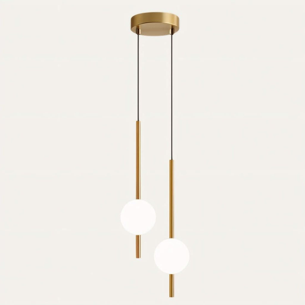 Lampadario a LED con Globo in Vetro Afzal