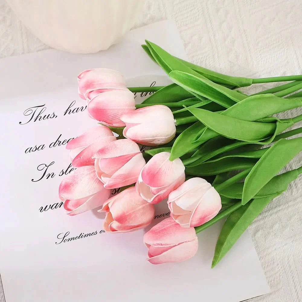 AMBIATULIP – Tulipani Artificiali Real Touch per un Decor Calmo ed Elegante