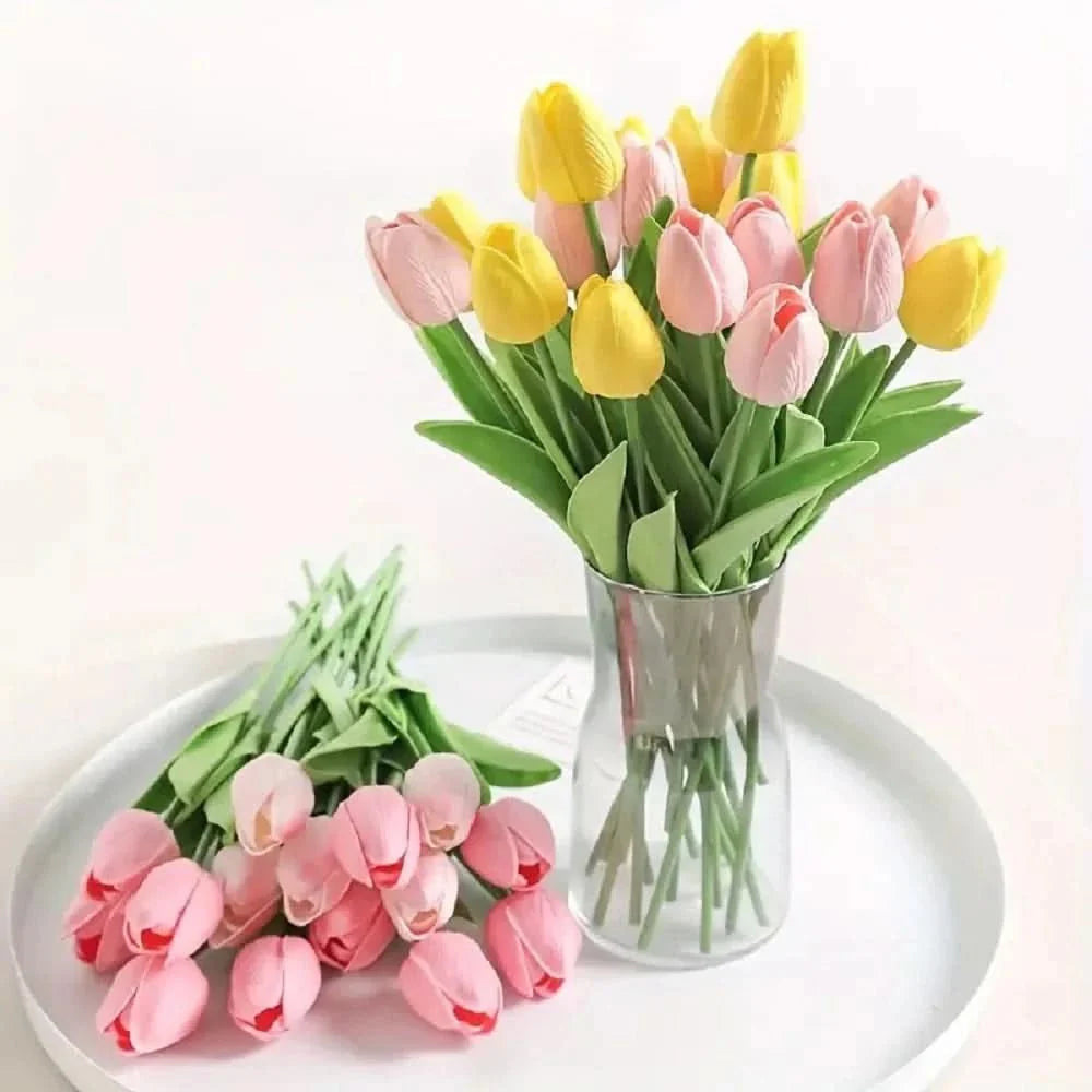 AMBIATULIP – Tulipani Artificiali Real Touch per un Decor Calmo ed Elegante
