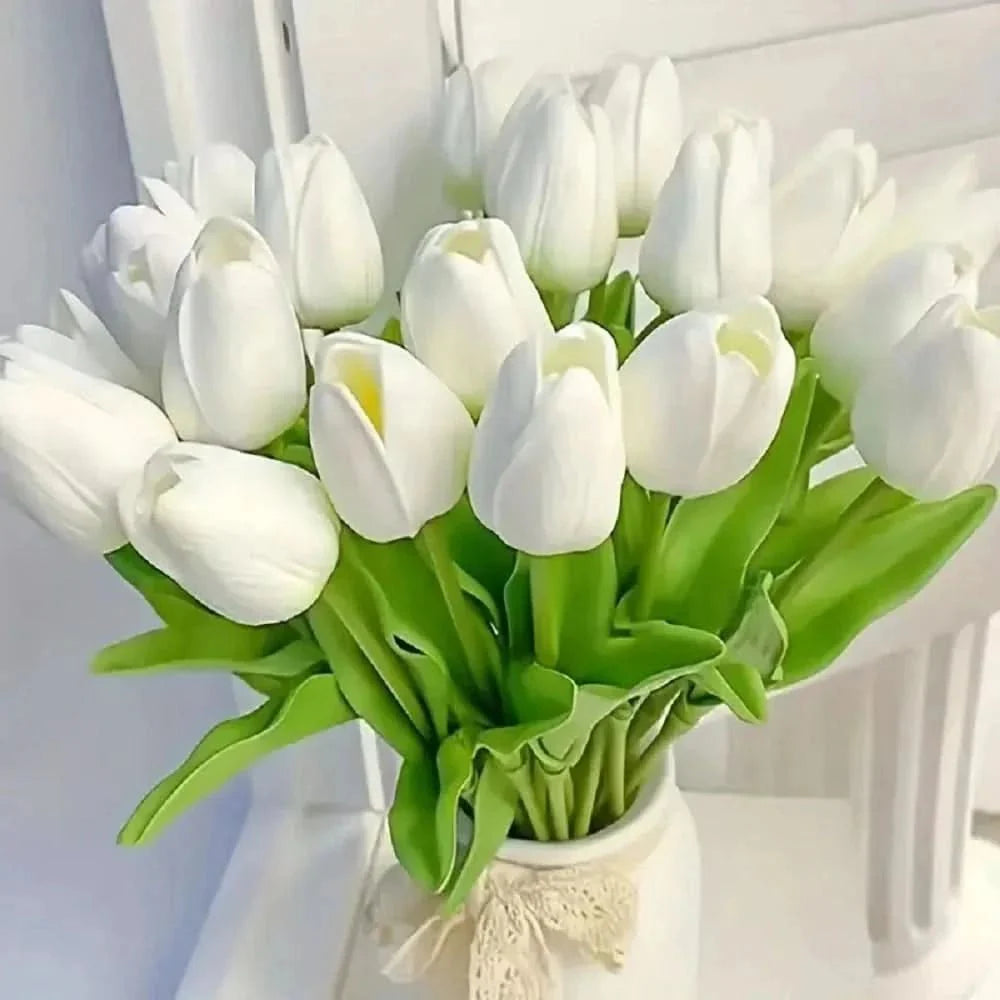 AMBIATULIP – Tulipani Artificiali Real Touch per un Decor Calmo ed Elegante