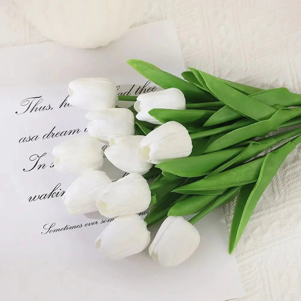 AMBIATULIP – Tulipani Artificiali Real Touch per un Decor Calmo ed Elegante