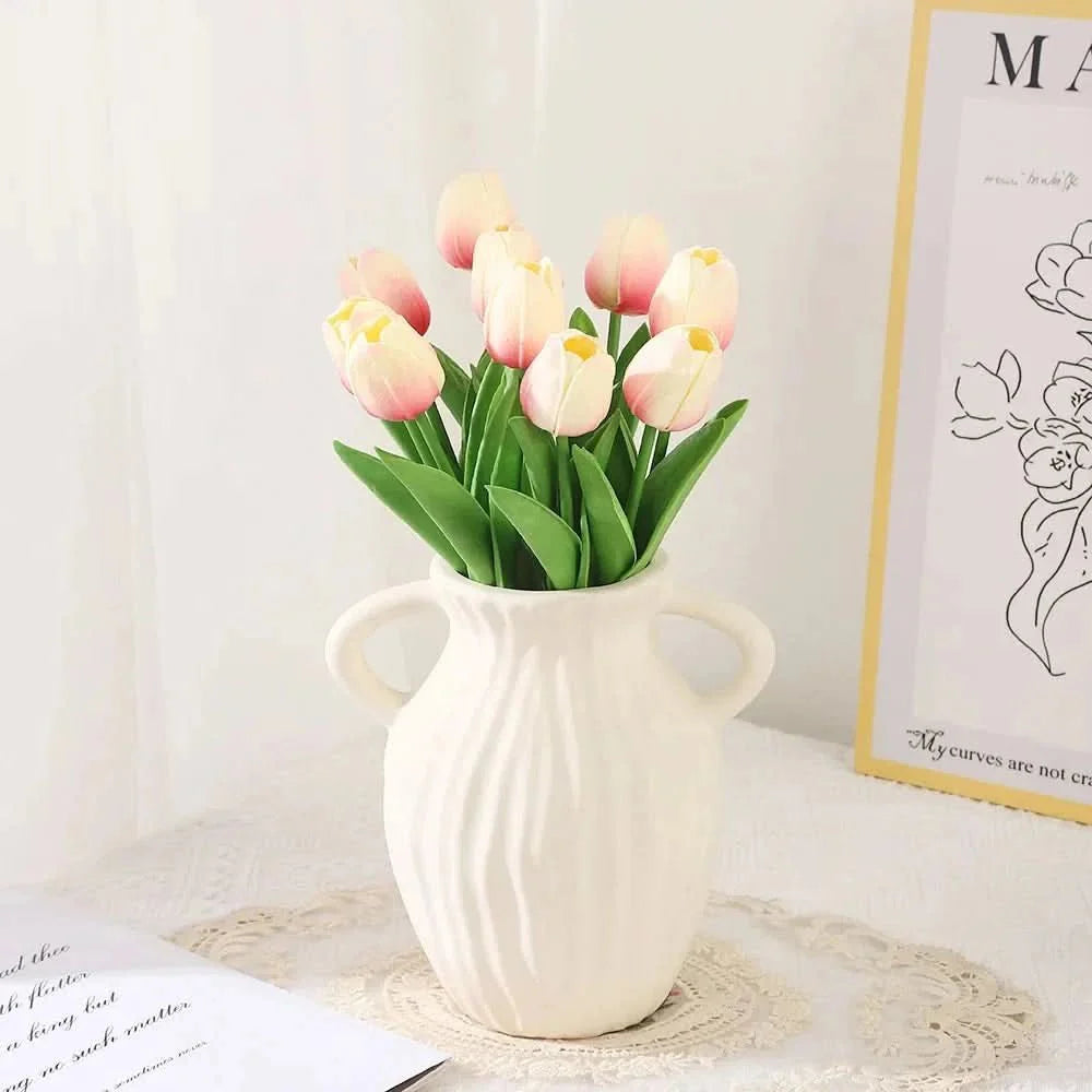 AMBIATULIP – Tulipani Artificiali Real Touch per un Decor Calmo ed Elegante
