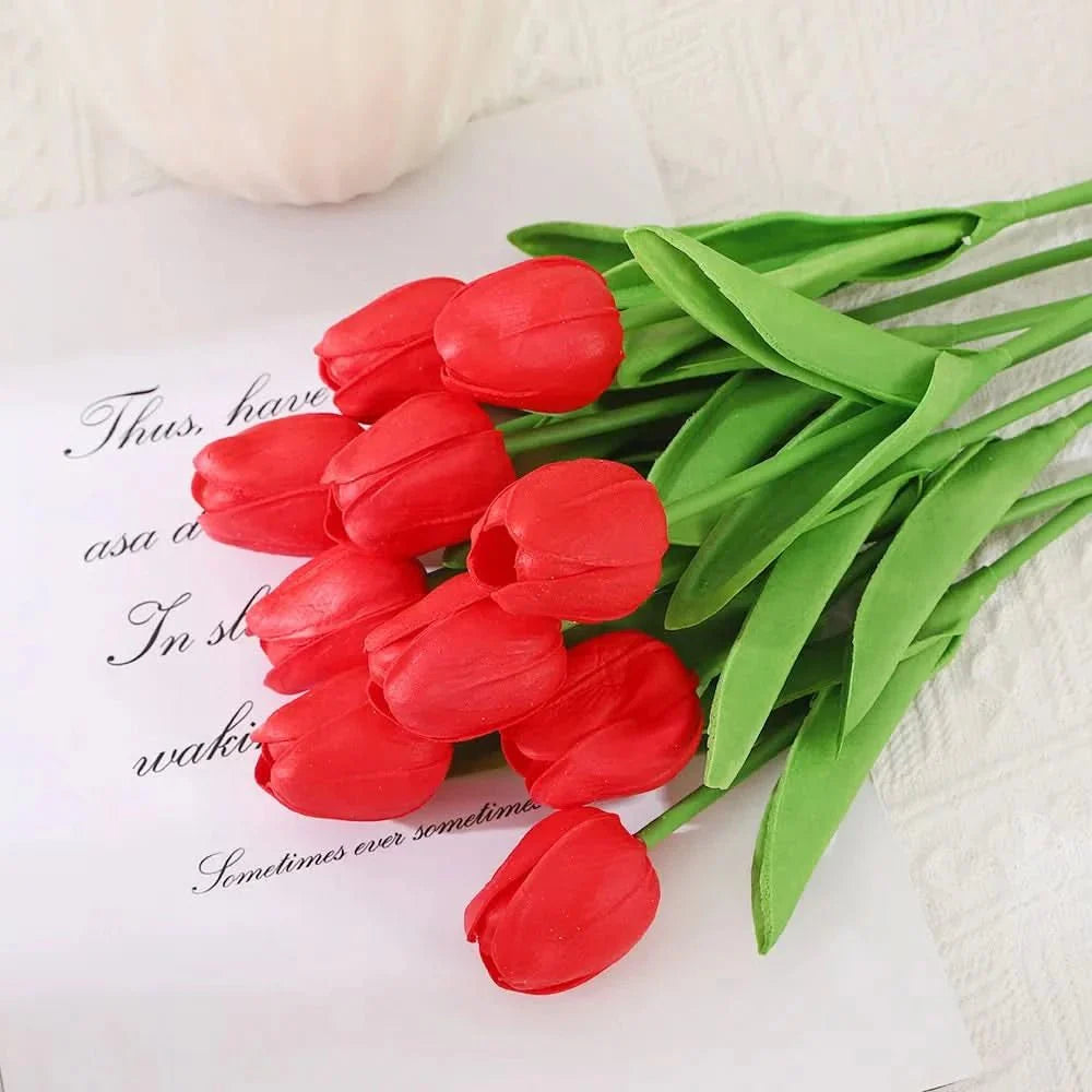 AMBIATULIP – Tulipani Artificiali Real Touch per un Decor Calmo ed Elegante