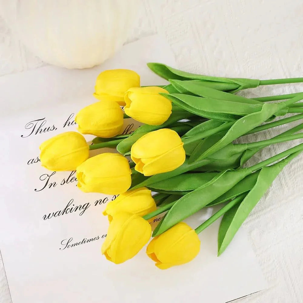 AMBIATULIP – Tulipani Artificiali Real Touch per un Decor Calmo ed Elegante