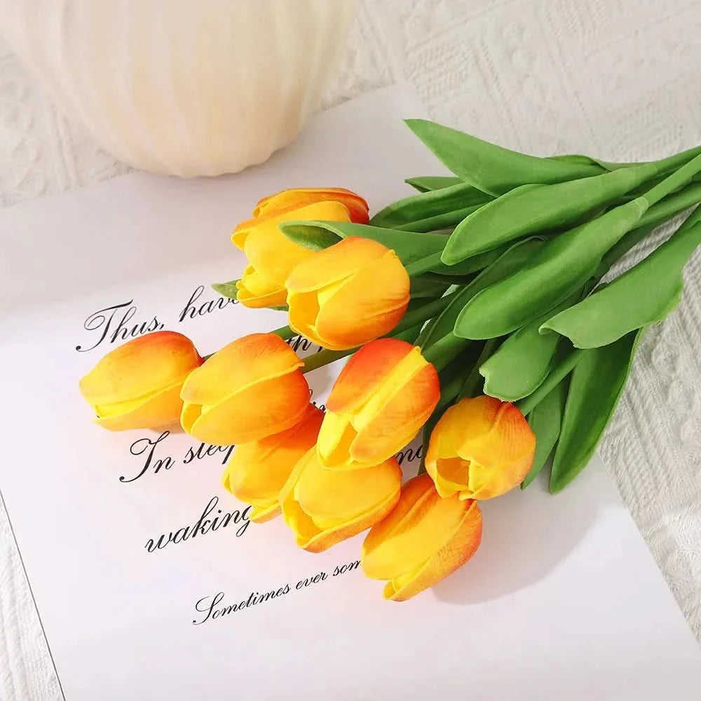 AMBIATULIP – Tulipani Artificiali Real Touch per un Decor Calmo ed Elegante