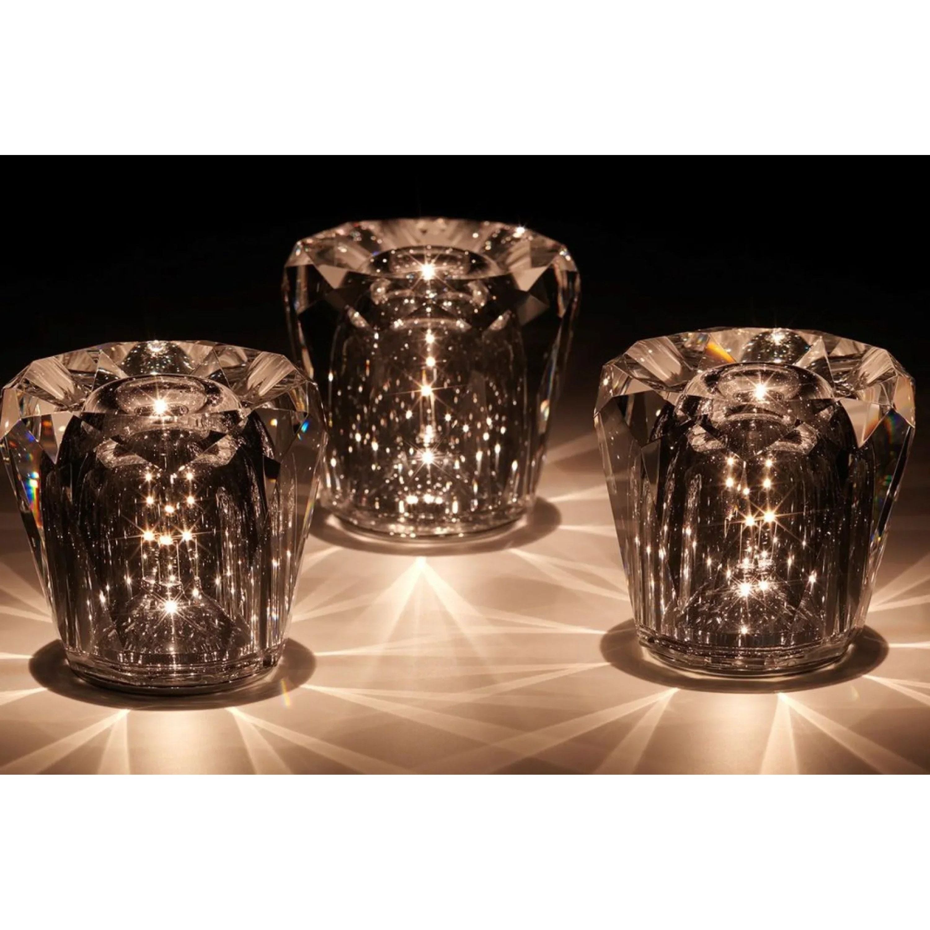Lampada - Lampada da Tavolo LED Ricaricabile in Cristallo di Diamante di Lusso