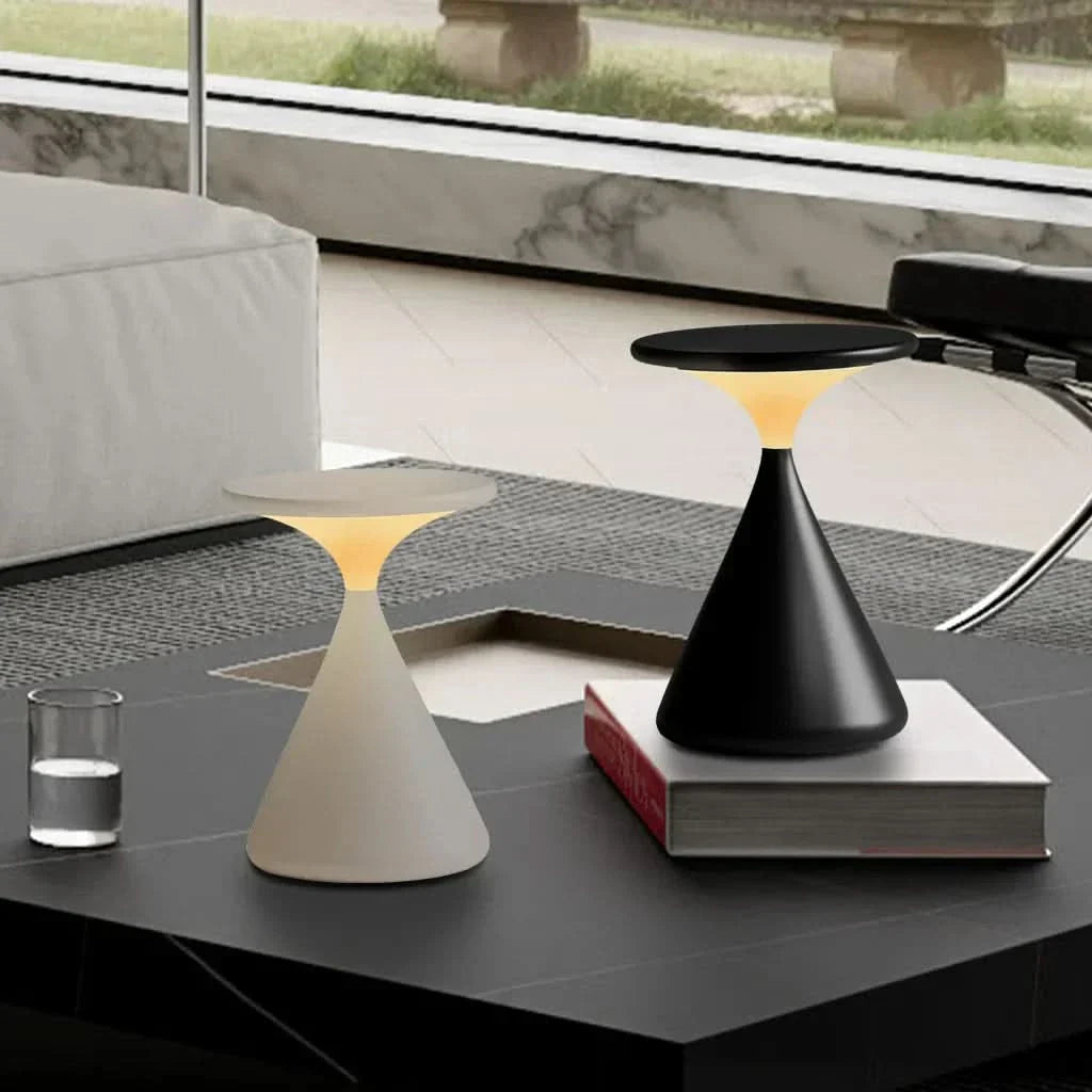 Lampada da Tavolo LED Senza Fili a Clessidra con Dimmer Touch