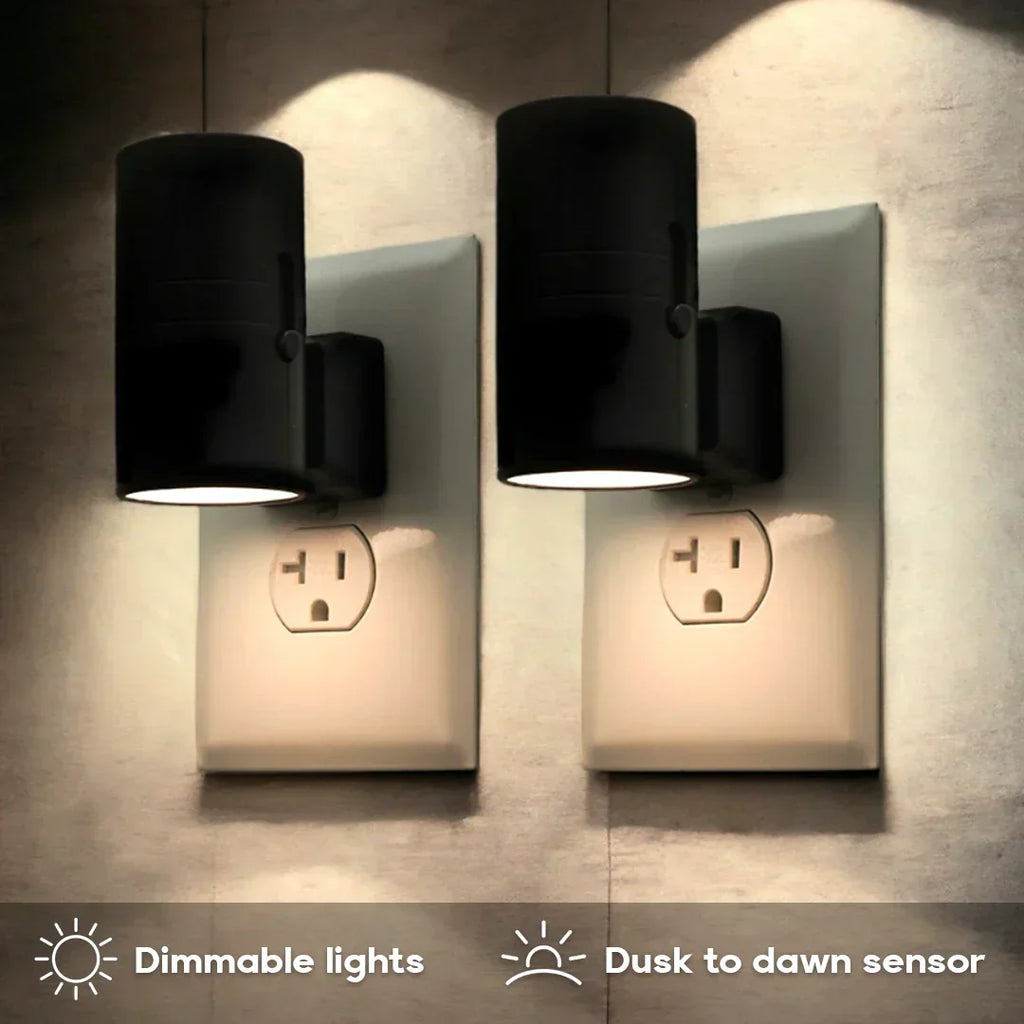 Luce notturna dimmerabile Plug-In con sensore di movimento - Luce LED per camere da letto, corridoi e scale
