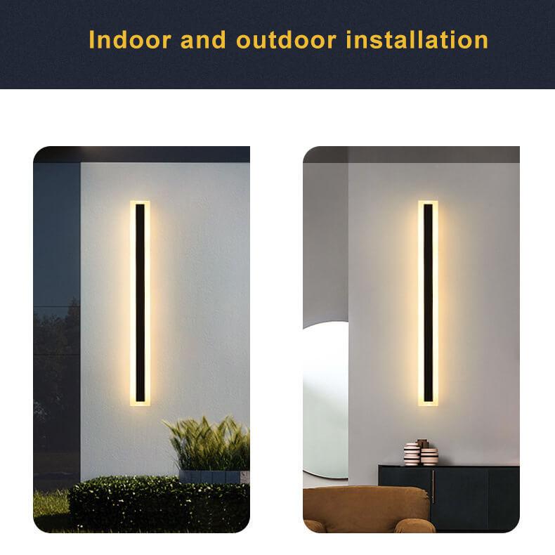 Elegante lampada da parete LED per esterni - Atmosfera e stile moderni