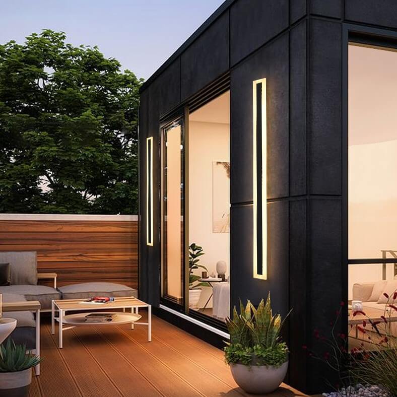 Elegante lampada da parete LED per esterni - Atmosfera e stile moderni