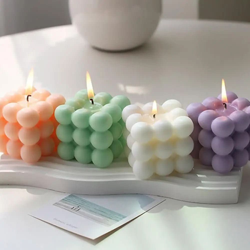 AromaCube – Candela profumata decorativa a forma di cubo