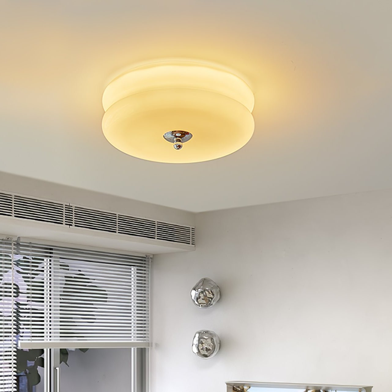 Art Deco Ceiling Light with Integrated LED