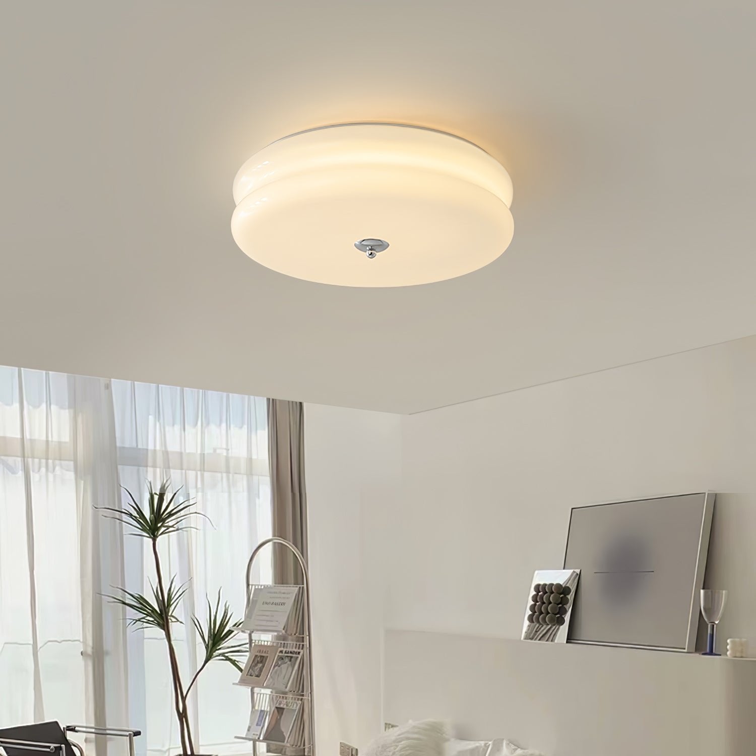 Art Deco Ceiling Light with Integrated LED