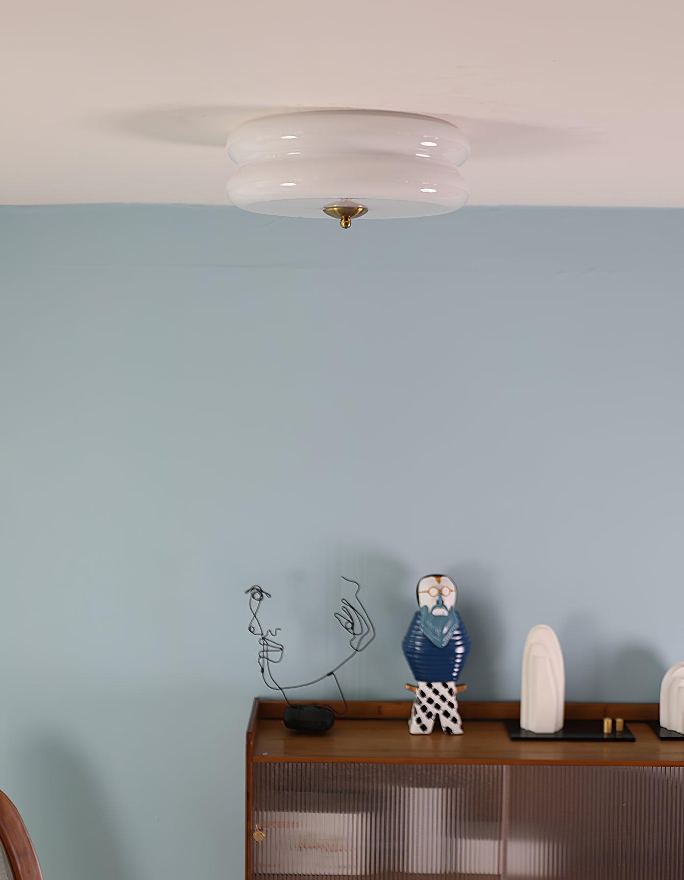 Art Deco Ceiling Light with Integrated LED