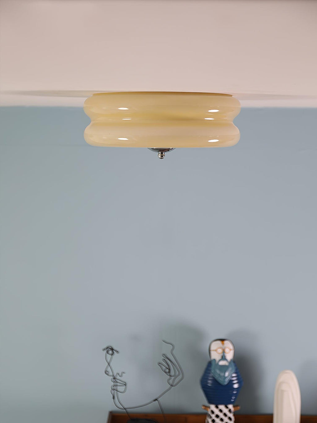 Art Deco Ceiling Light with Integrated LED