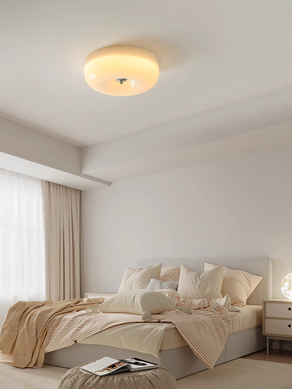 Art Deco Ceiling Light with Integrated LED
