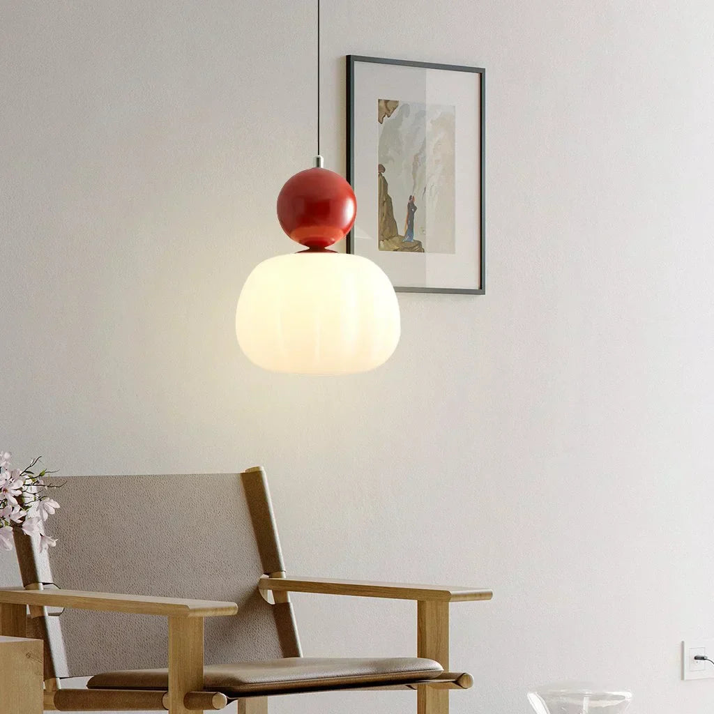 Lampada a Sospensione Crema Art Deco - Stile Bauhaus