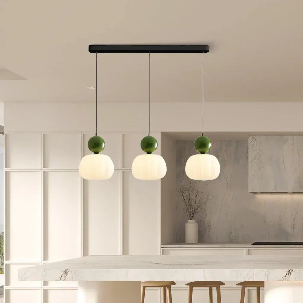 Lampada a Sospensione Crema Art Deco - Stile Bauhaus