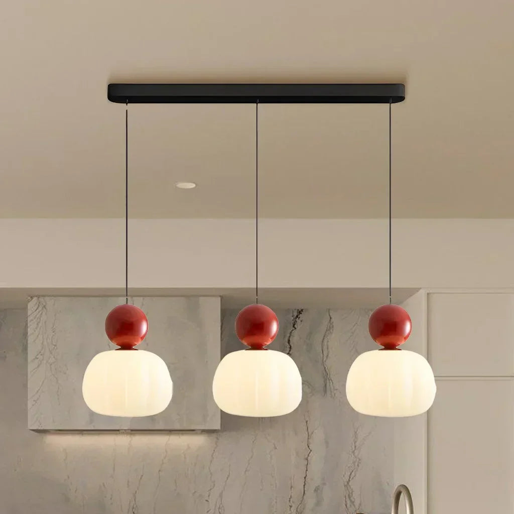 Lampada a Sospensione Crema Art Deco - Stile Bauhaus
