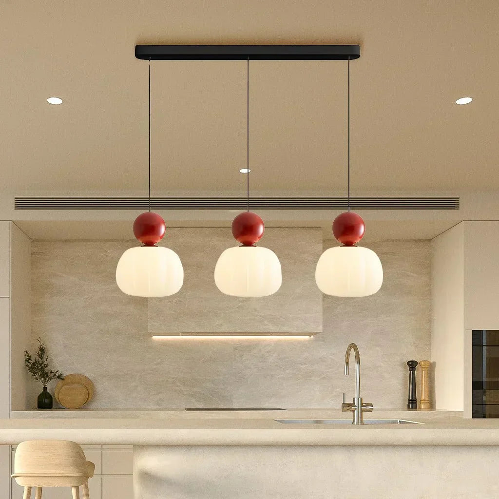 Lampada a Sospensione Crema Art Deco - Stile Bauhaus
