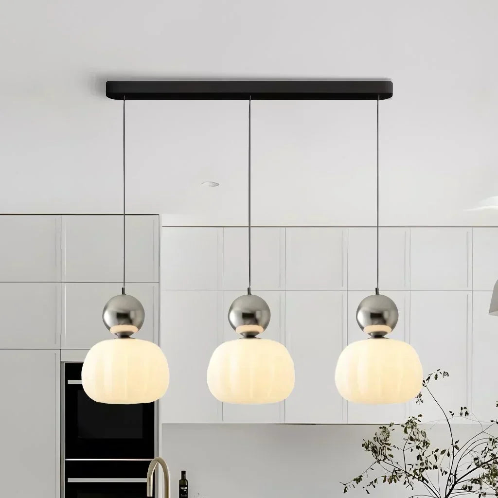 Lampada a Sospensione Crema Art Deco - Stile Bauhaus