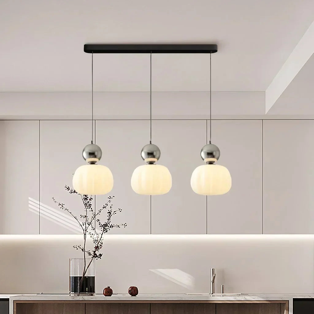 Lampada a Sospensione Crema Art Deco - Stile Bauhaus