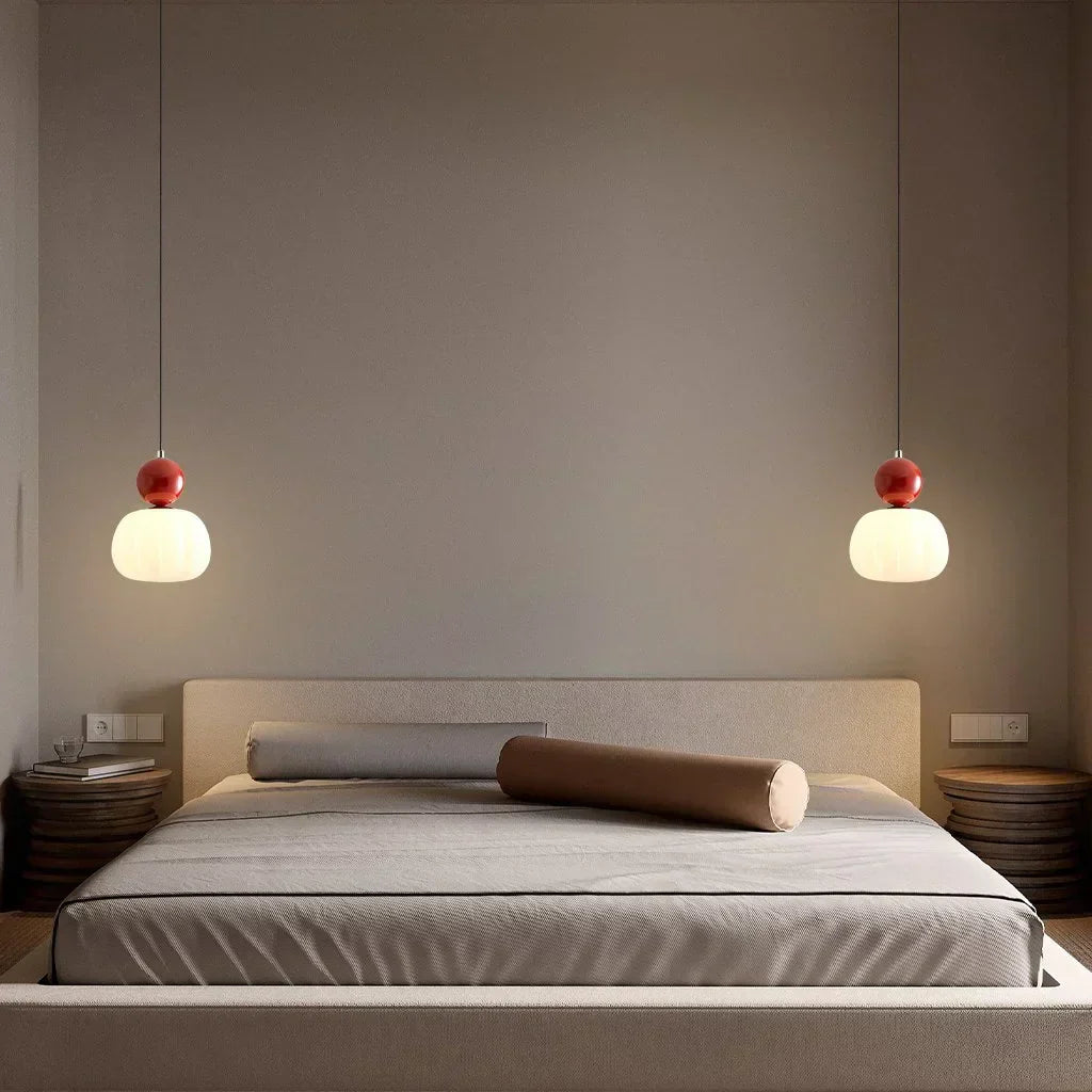 Lampada a Sospensione Crema Art Deco - Stile Bauhaus