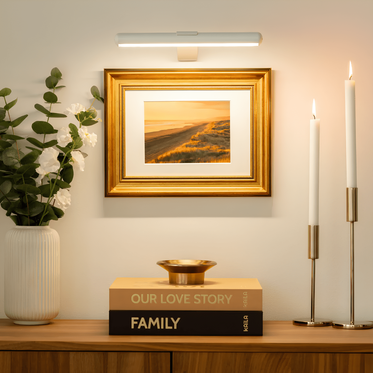ArtGlow Lampada da Parete LED – Illuminazione Senza Fili per Arte e Decorazione