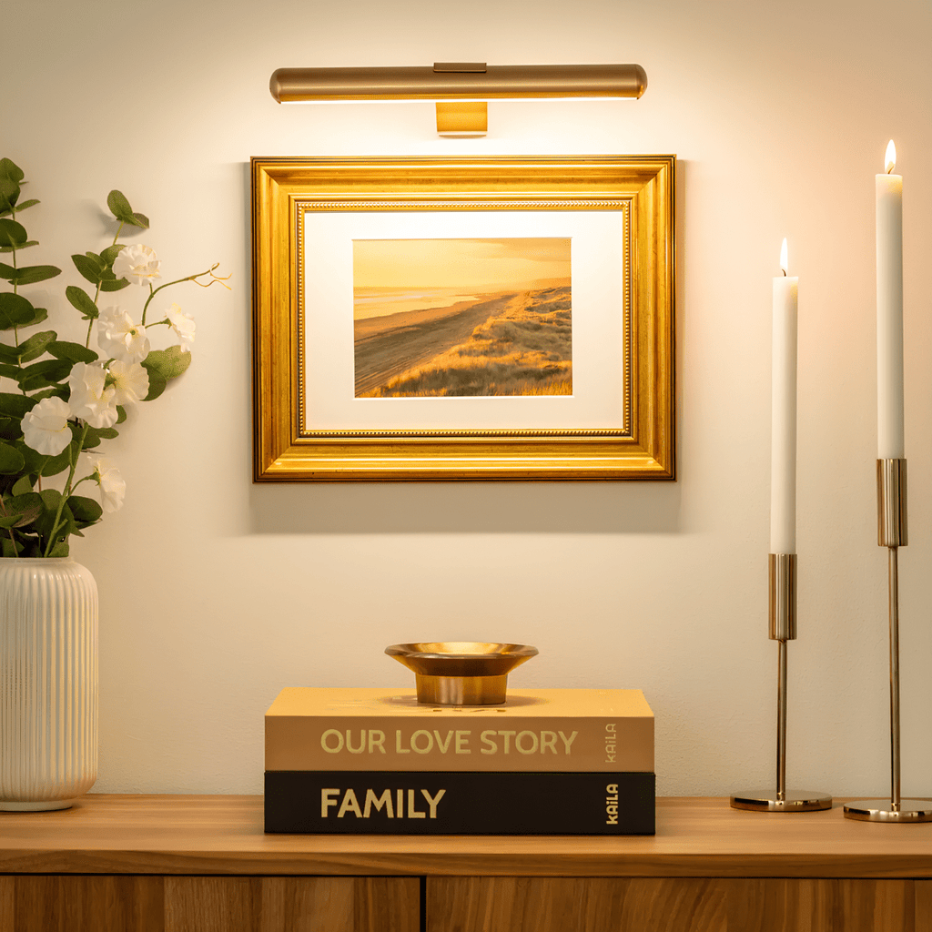 ArtGlow Lampada da Parete LED – Illuminazione Senza Fili per Arte e Decorazione