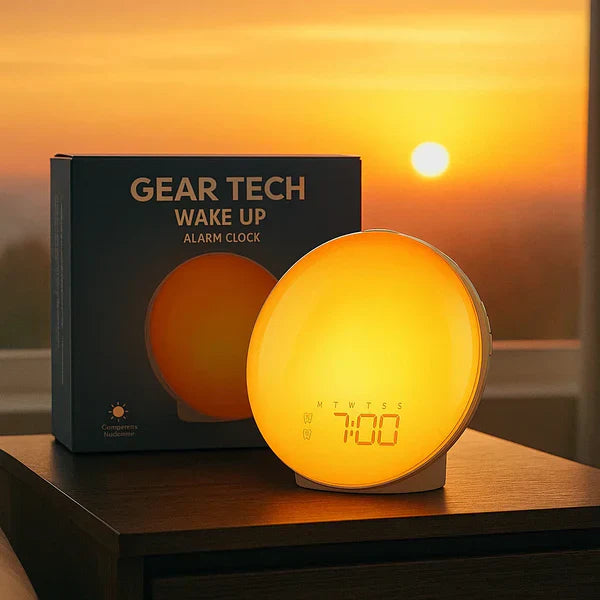 Lampada Sole di Risveglio Sveglia | Graduale Luce dell'Alba & Suoni Personalizzabili per Mattine Delicate