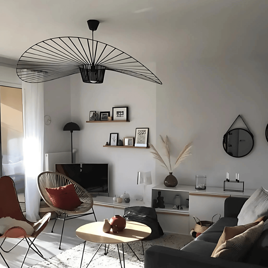 Eloura | Lampada a sospensione Scultorea a Forma di Onda con Luce Ambientale Morbida