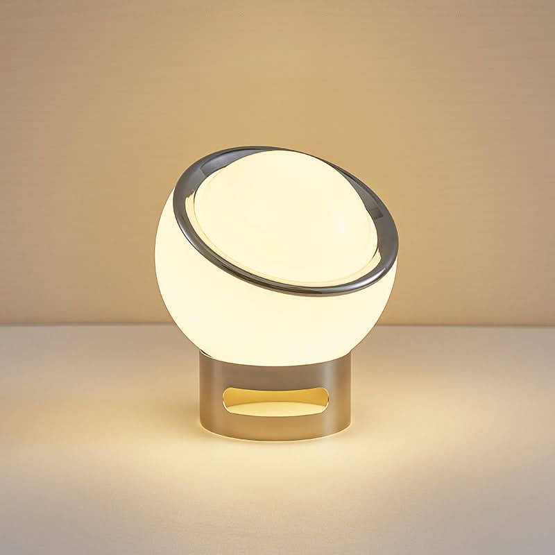 Lampada da Tavolo in Vetro Opalino Bauhaus