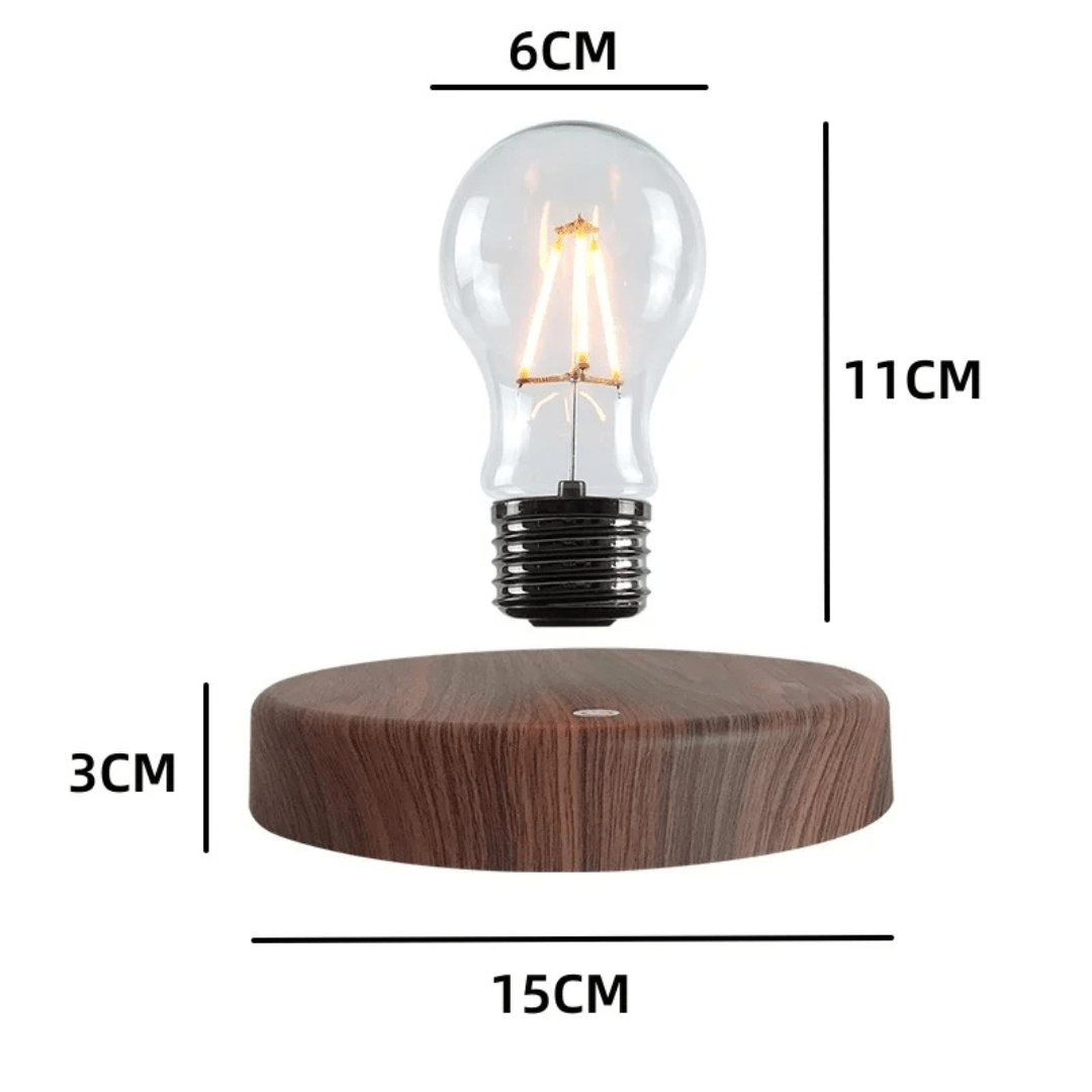 LumiGlide Lampadina LED Fluttuante | Luce a levitazione magnetica con controllo touch per spazi moderni