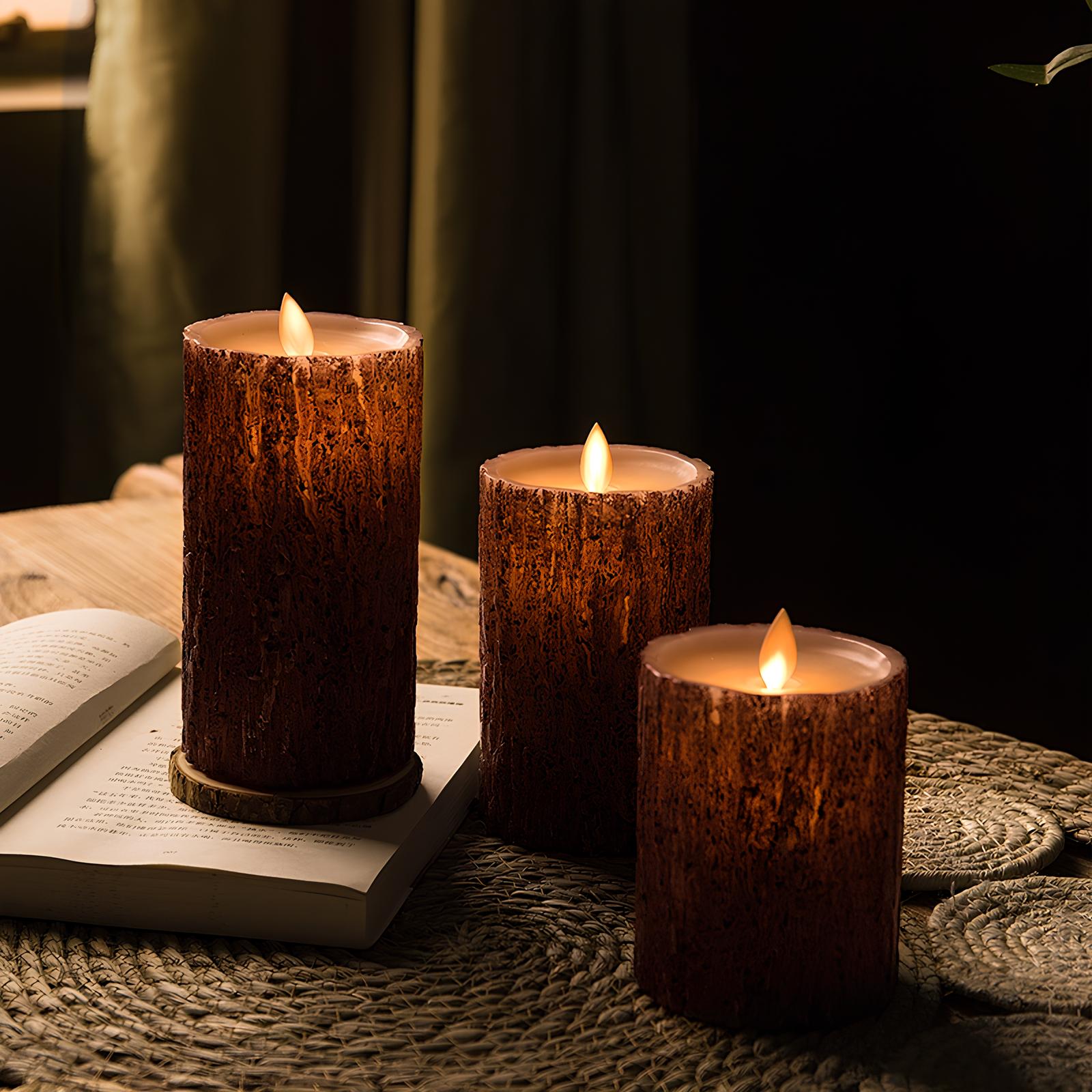 Autunno – Flamfri Ljus con Illuminazione Suggestiva