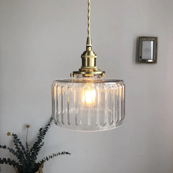 Lampadario Vintage in Cristallo - Celeste | Brehn