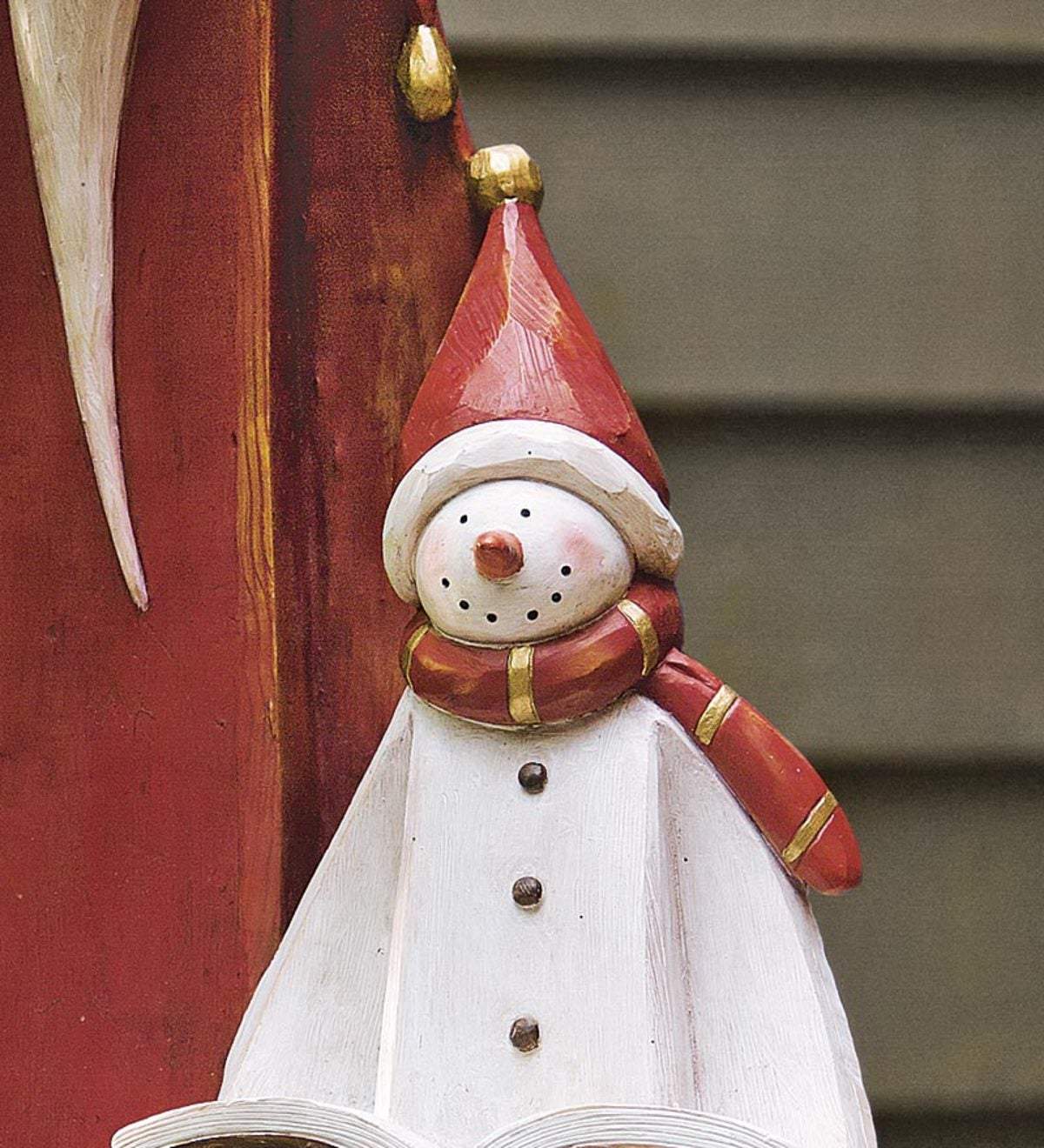 Scultura di Babbo Natale e Pupazzo di Neve