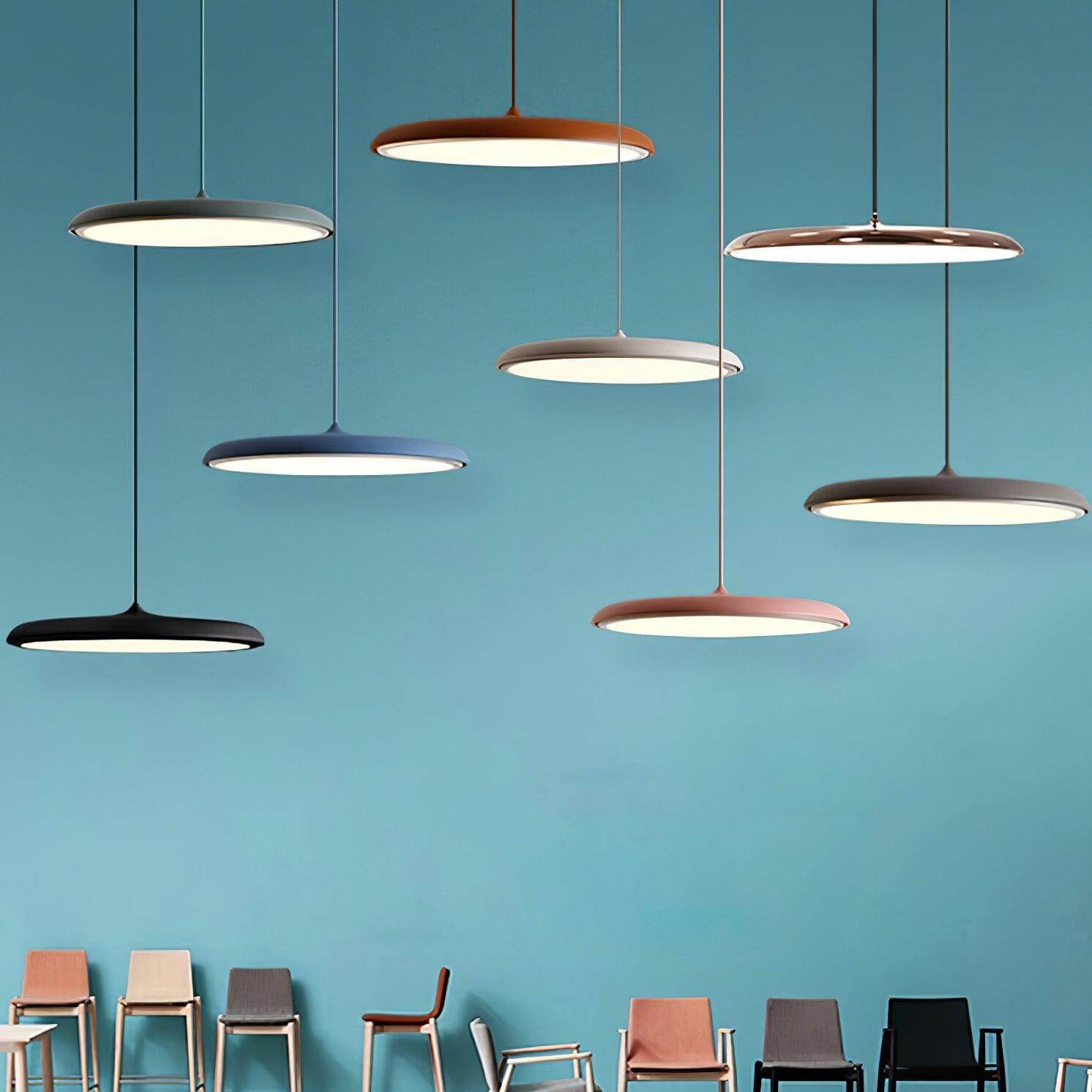 Lampada a Sospensione dal Design Semplice per Ambienti Moderni