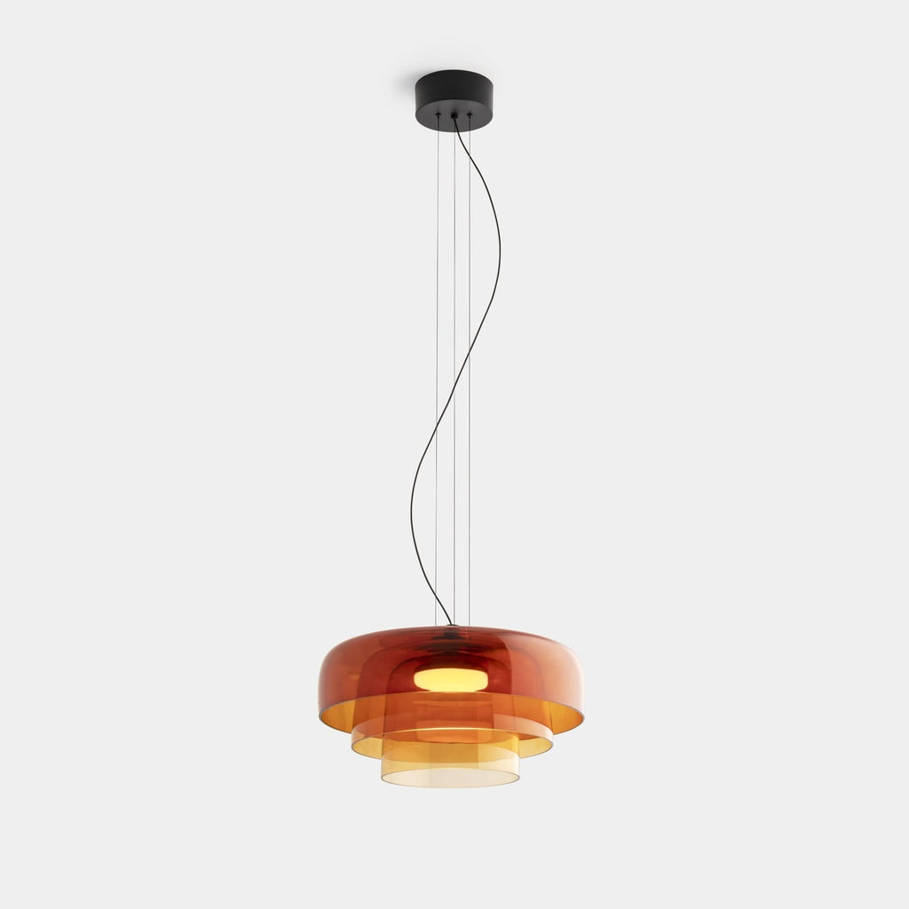 Lampada a Sospensione in Vetro Nordic – Pendant Unico in Metallo e Vetro