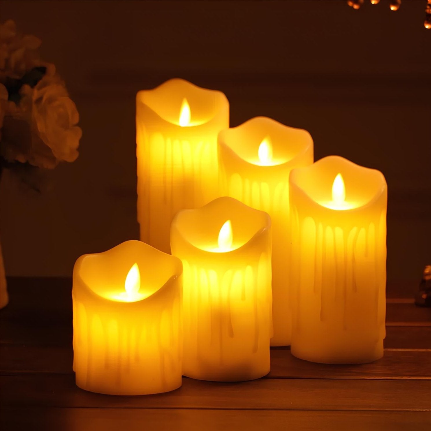 Autunno – Flamfri Ljus con Illuminazione Suggestiva
