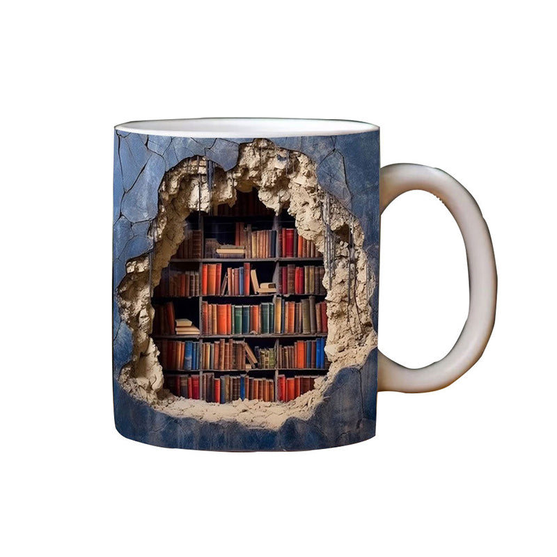 Mocky™ Tazza 3D a Forma di Libreria | 50% SCONTO