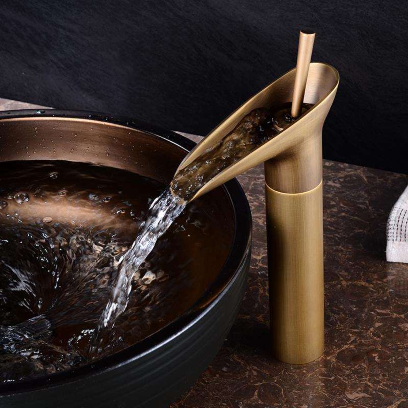 Fontana Antico Rubinetto Bagno Lavabo Rubinetto Ottone Lavello Miscelatori