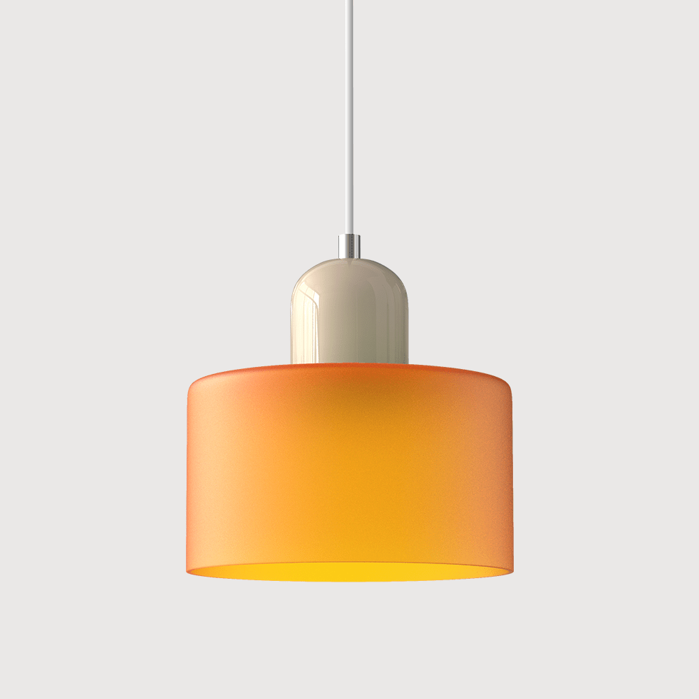 Lampada a sospensione in vetro colorato Bauhaus Design moderno